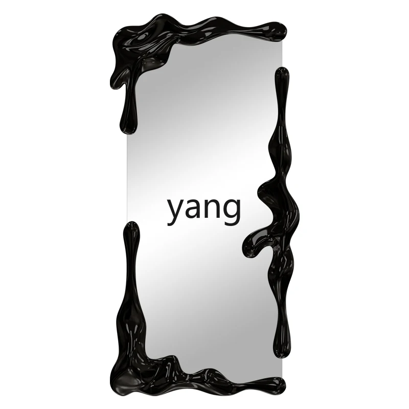 Yjq French floor-to-ceiling full-body full-length mirror clothing store art wall-mounted special-shaped fitting mirror