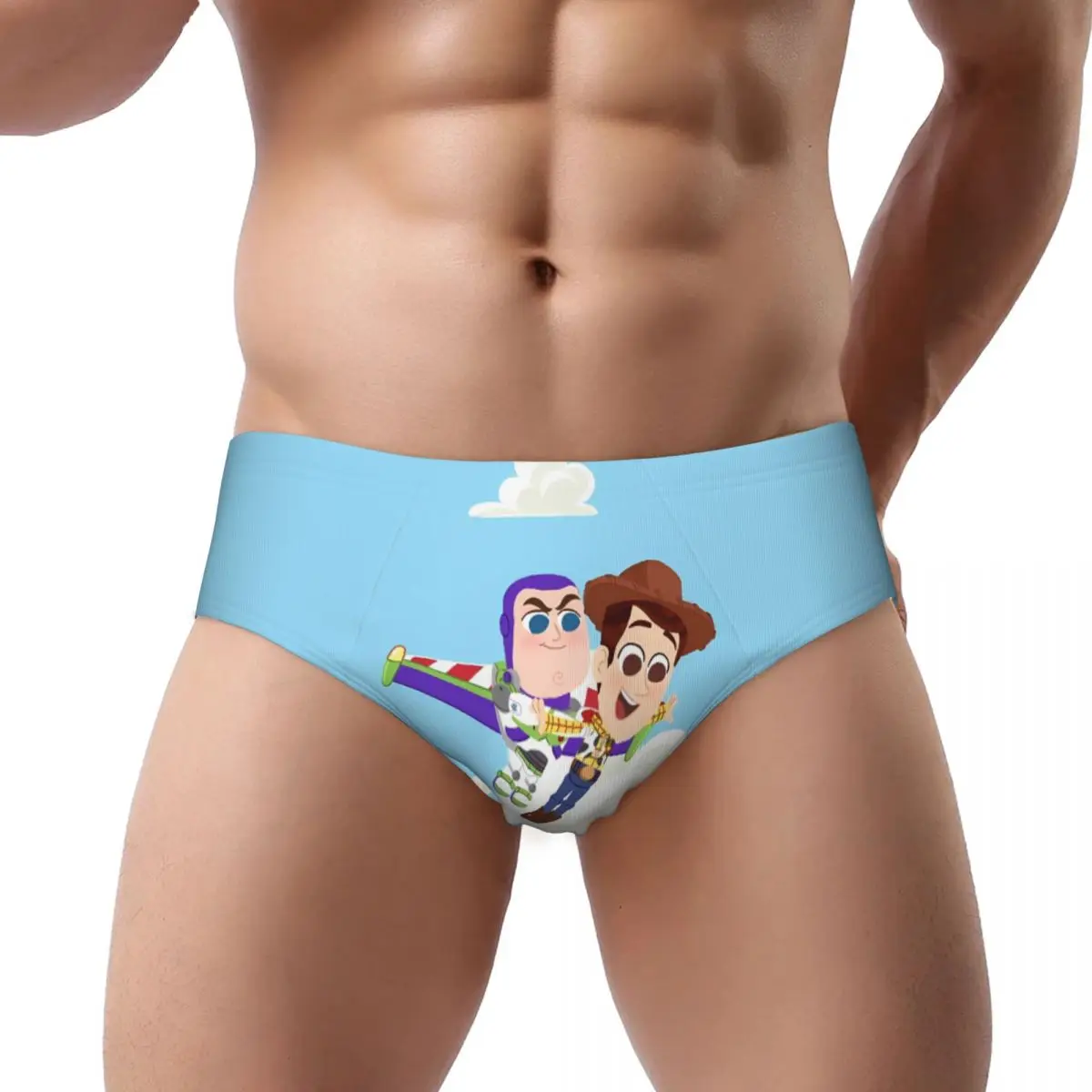 

Sexy Boxer Toy Story Buzz Lightyear Woody Shorts Panties Man Long Underwear Soft Underpants for Homme Plus Size