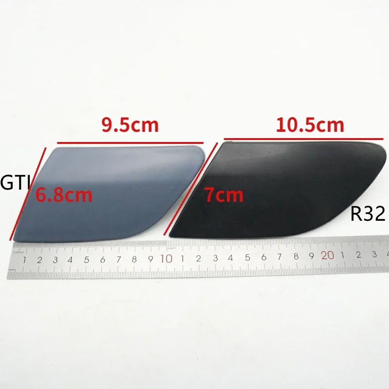 Front Bumper Headlamp Cover Head Light Washer Nozzle Cap For VW Golf V MK5 GTI R32 2003-2009