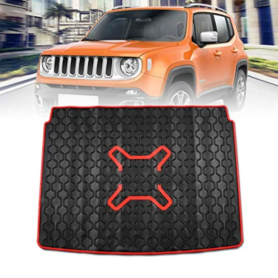 

Cargo Liner Compatible with 2015-2024 Jeep Renegade Trunk Mat Car Rear Boot Liner Black Durable Waterproof Material Easy to Cle