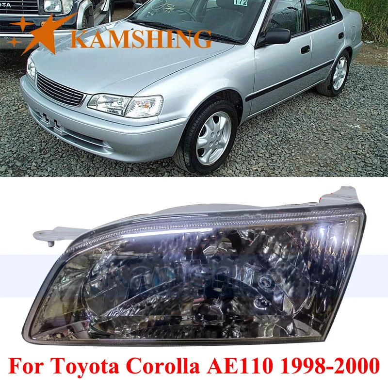 CAPQX Car Front Bumper Headlight For Toyota Corolla AE110 1998-2000 Front Head Light Headlamp Head Lamp