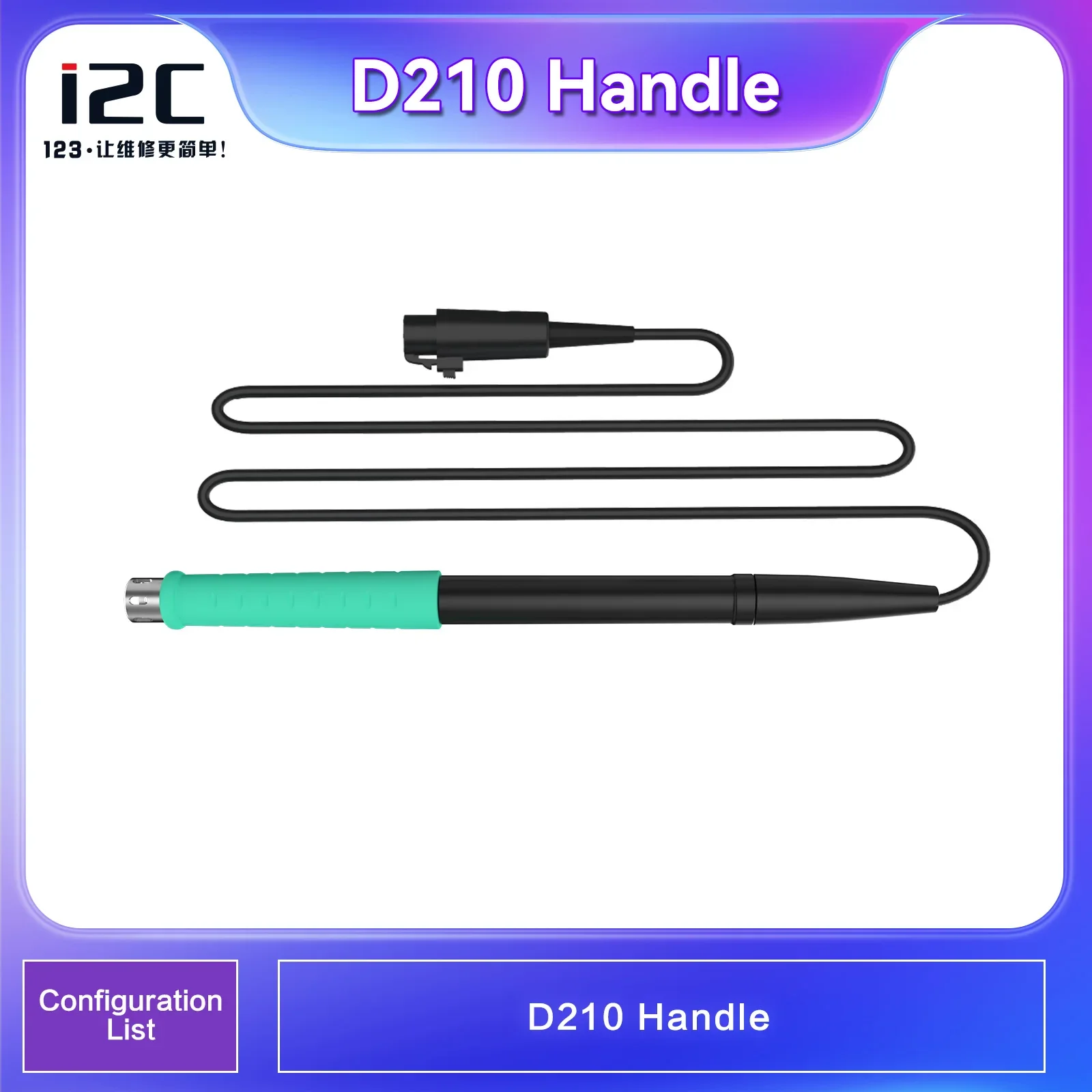 I2C 2SDN Soldering Station Handle with Welding Iron Tips D115 D210 D245 for Mobile Phone BGA IC Chip Mainboard Repair Tool Set