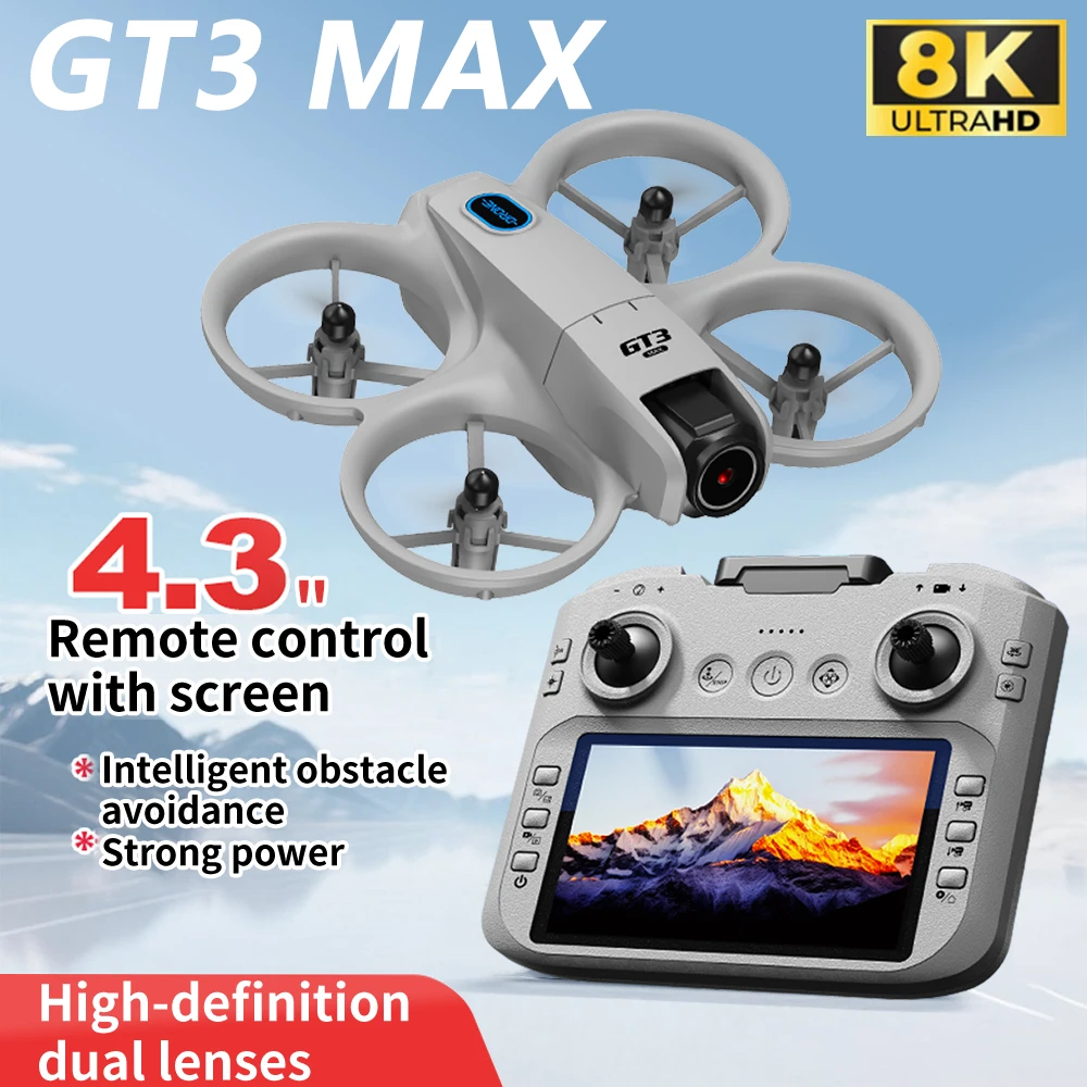 GT3 MAX طائرات بدون طيار صغيرة مع LED GPS 8K HD كاميرا عن بعد شاشة التحكم تجنب العوائق عن بعد أجهزة الاستقبال عن بعد 2025 ألعاب جديدة هدايا #1