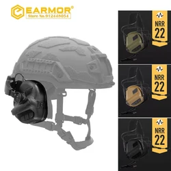 EARMOR M32X-MOD4 w zestawie nowy zestaw adapterów szyny kasku M16C dla SYSTEM SZYBKI/ARC