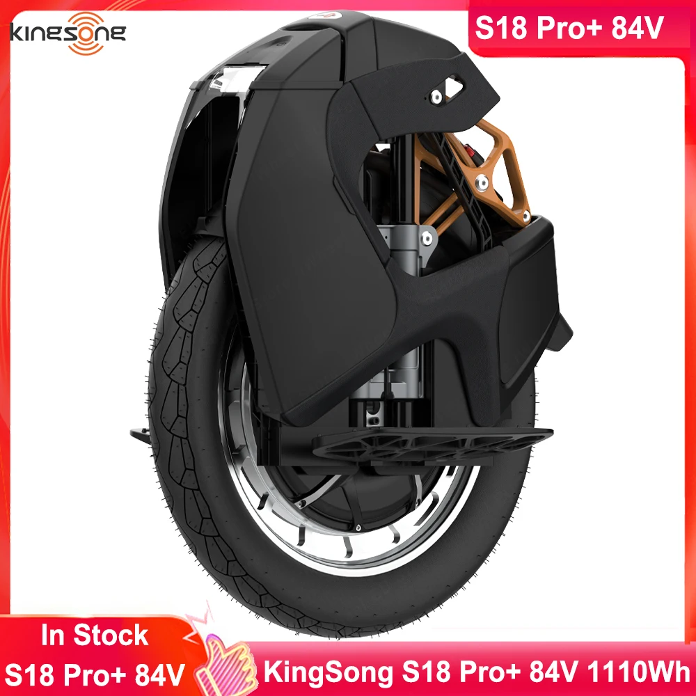 

Original KingSong S18 Pro+ 84V 1110Wh Peak Power 5000W Top speed 50km/h Max Range 100km 18*3.0 Tire for KingSong S18 Pro+ Wheel