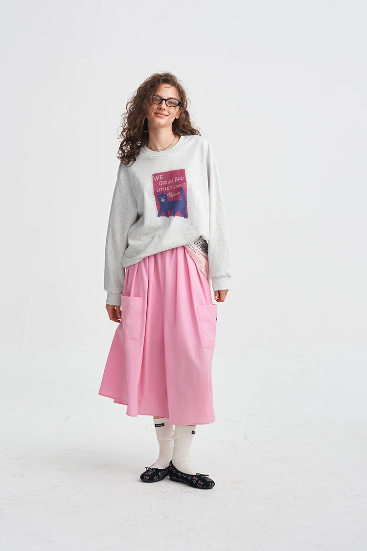 ELFSACK Damen-Sweatshirt mit Grafik- und Slogan-Print, Alltags-Outdoor-Oberteil – Detail 8