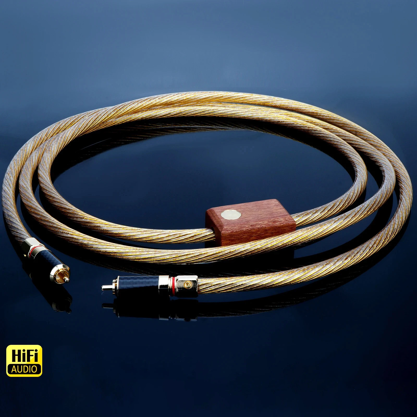 

Gold Odin RCA Coaxial Cable High Purity OCC silver-plate Gold Plated 75Ω Coaxial SPDIF RCA Audio Cable for Subwoofer Amplifier