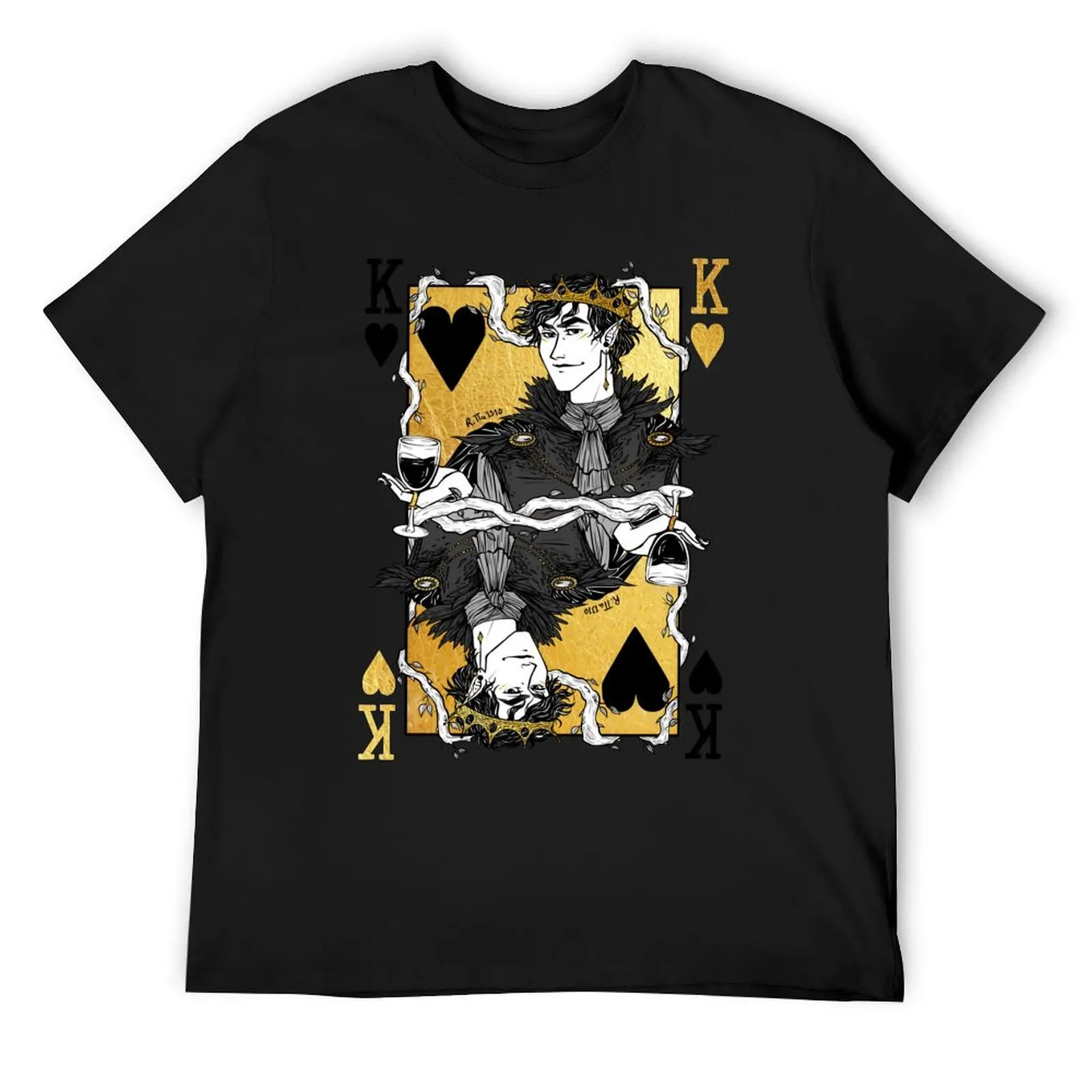 

Cardan, king of hearts T-Shirt sweat blacks anime figures summer top men clothing