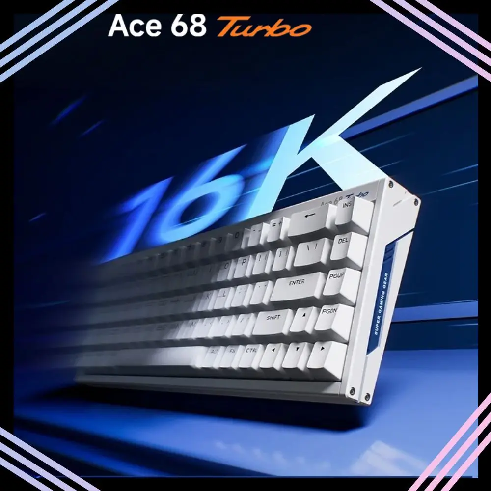 MCHOSE Ace 68 Turbo Magnetic Switch Keyboard 16K Aluminium Alloy E-sports Keyboard Custom 0.001mm Low Delay Ergonomics PC Gamer