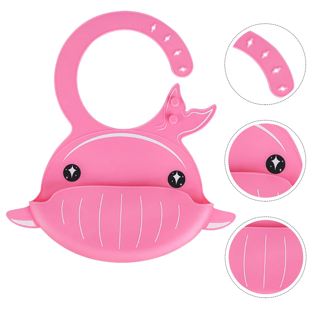 

1Pcs Baby Silicone Bib Food-Grade Material 6 Level Adjustable Neck Ergonomic Design Easy to Carry Silicone Bib Baby Safe Bibs