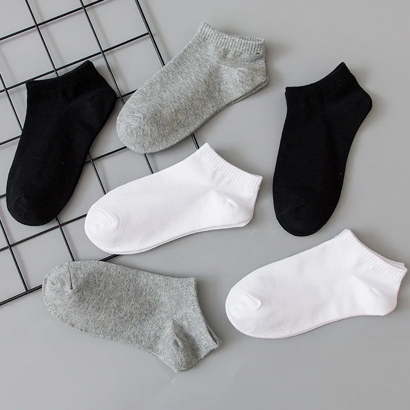 CHRLEISURE 10Pairs Men's Breathable Comfortable Socks Office Casual Business Sock for Sneakers Shoes Stocking Work Socks