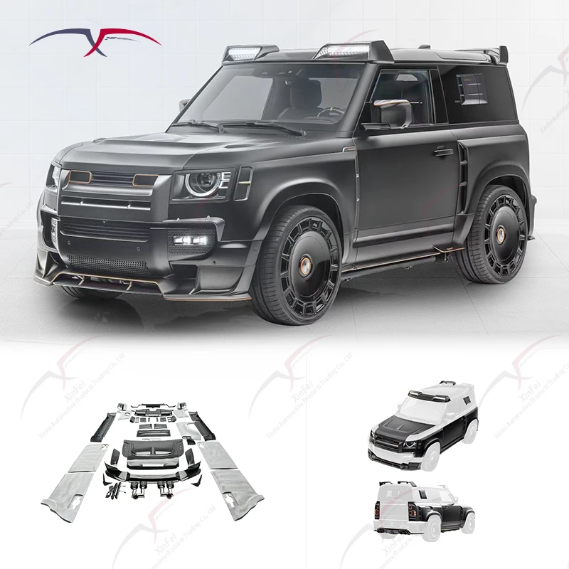 

Suitable for Defender Body Kit Front Lip Rear Lip Rear Spoiler Carbon Fiber Car Modification Exterior Body Kit Bumper