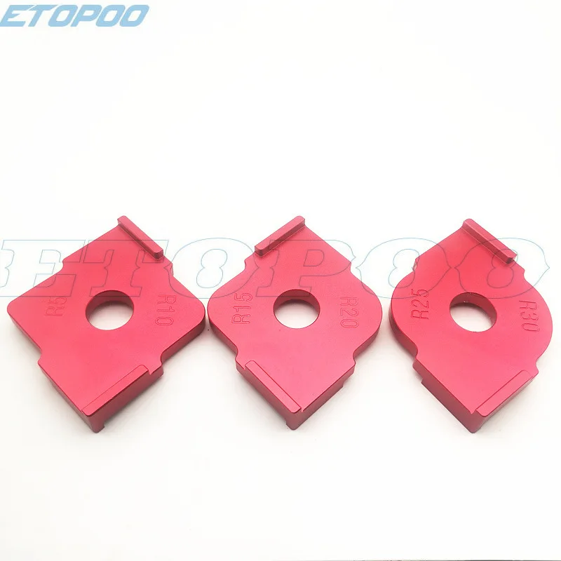 MAKE Wood Panel Radius R Plate Router Table Bit Corner Jig Trimmmaschine Graviermaschine Round Corner Template Kit