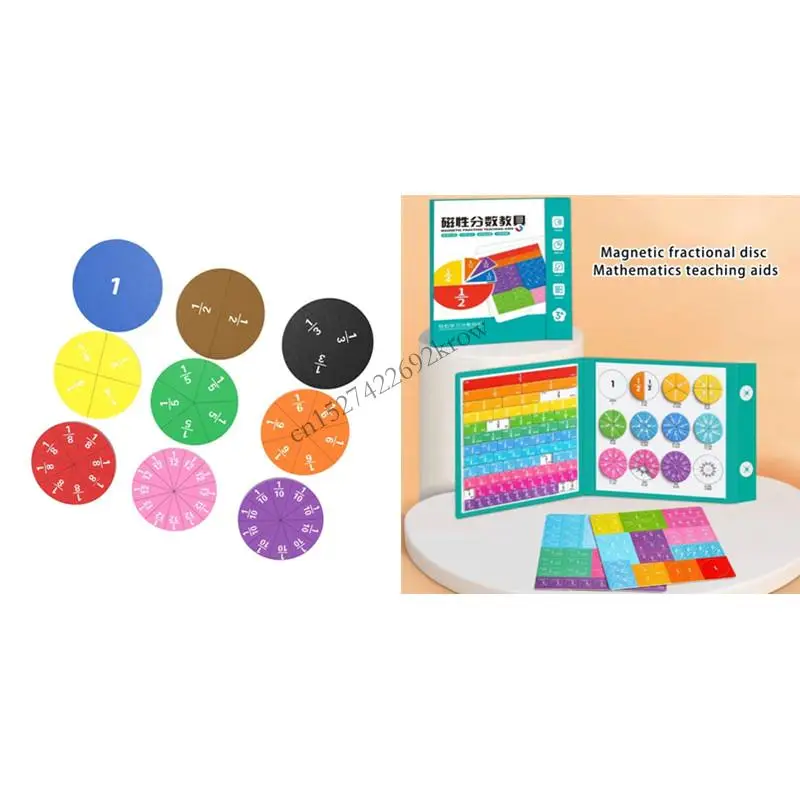 Fraction Tiles Circles and Strips Fraction Demonstrator Set for Student R9CB