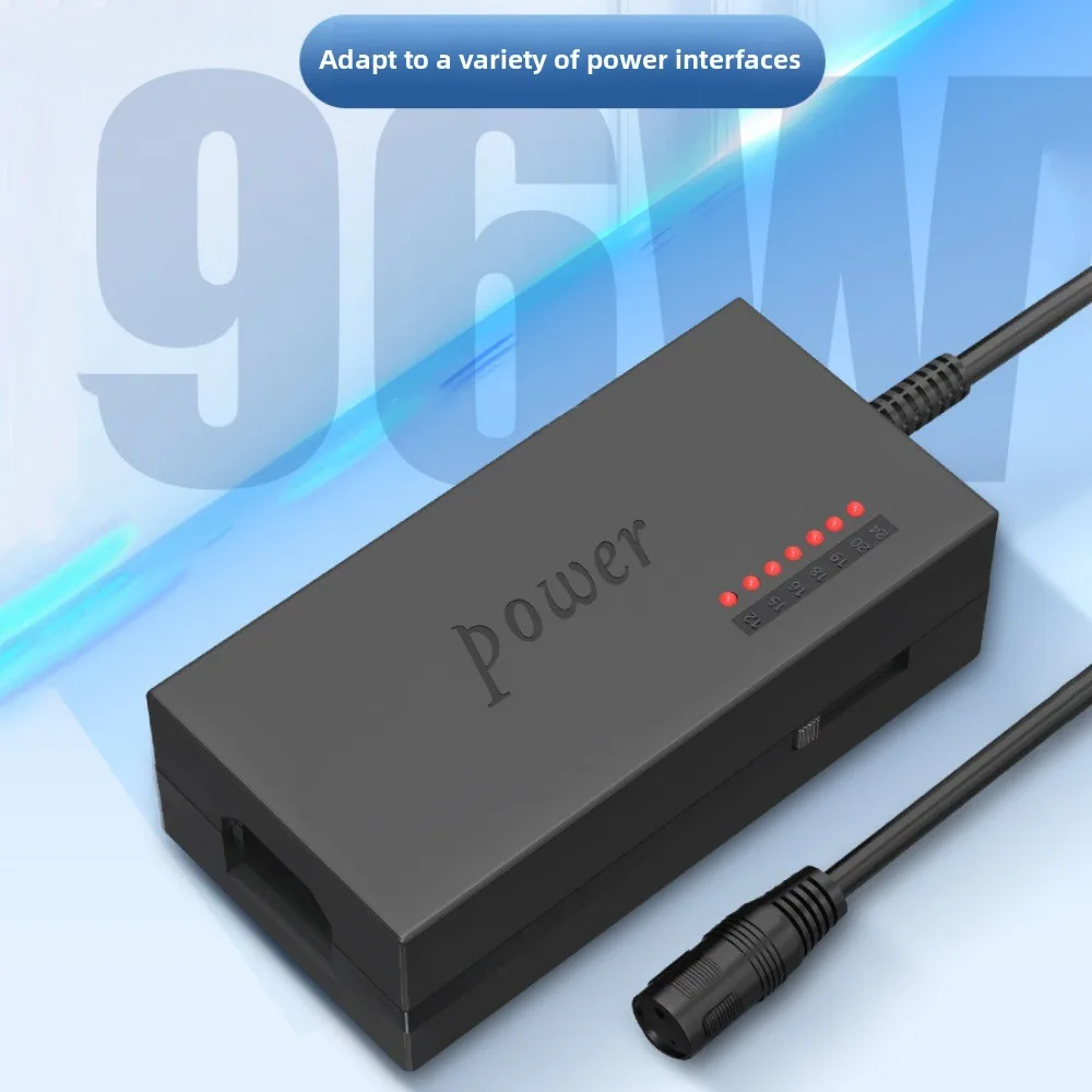 

96W Laptop Power Adapter Adjustable Voltage 12-24V Laptop Charger Adapter Multiple Portable Use Laotop Power Supply Adapter