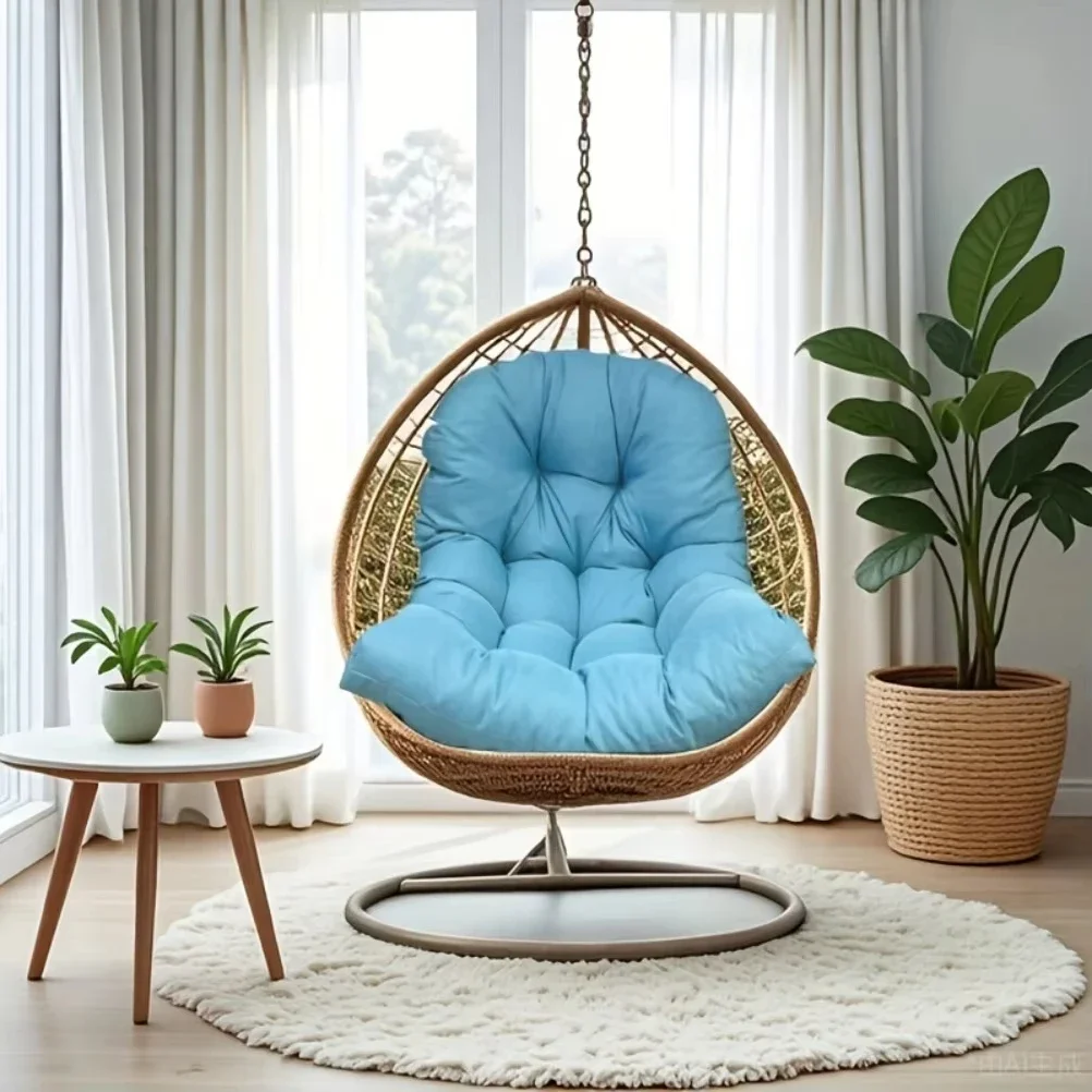 Outdoor Sitting Cushion Hanging Basket Chair Pillow Balcony Hammock Chair Sitting Cushion Home Decoration Seat Garden Furniture