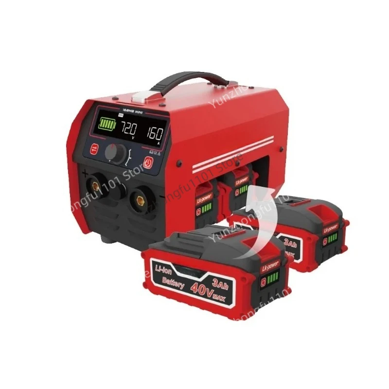 100A 240Wh Lithium Battery Powered Welder with Replaceable Battery Pack