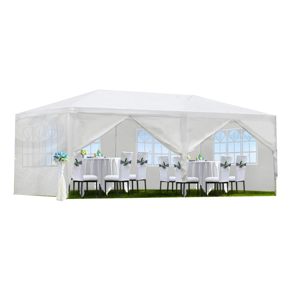 10x20 Ft Outdoor Garden Gazebo/wedding Party Tent Tent with 6 Removable Sidewalls To Meet Various Needs, Easy To Pack, Waterproof and UV Resistant.