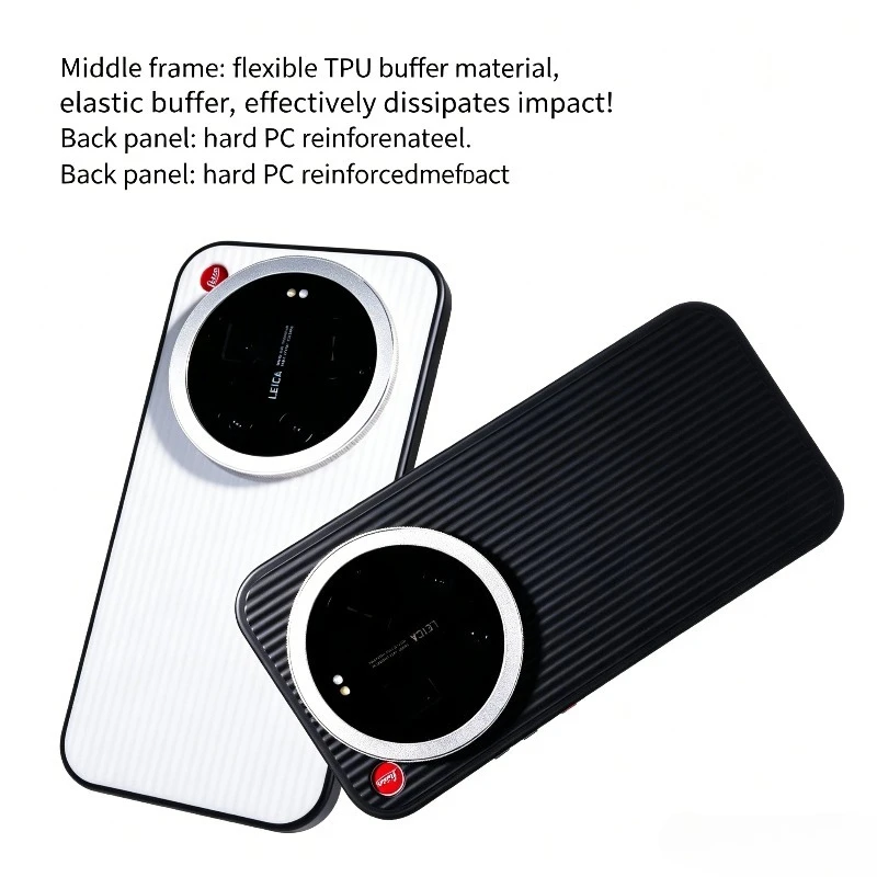 Funda de rejilla AIUV para Xiaomi 17 Ultra versión Leica, anillo de zoom giratorio, funda magnética de protección, semi transparente 3