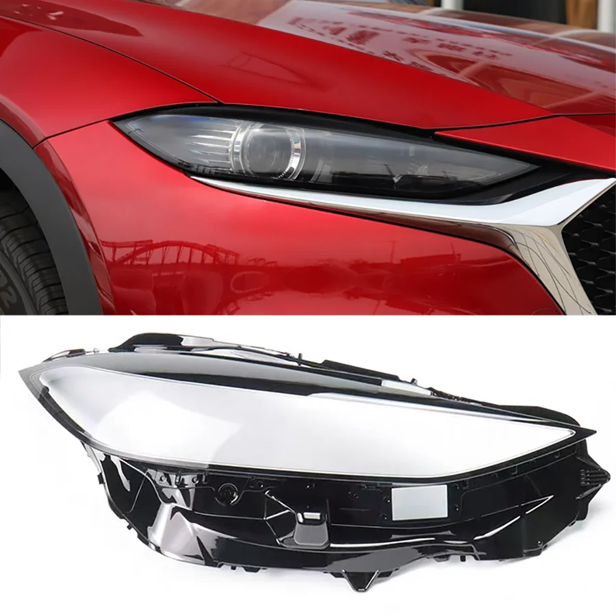 

Wooeight 1Pc Transparent Headlamp Cover Lamp Shade Front Headlight Shell Lampshade Lens Shell For Mazda CX-4 2016-2018 2020-2022