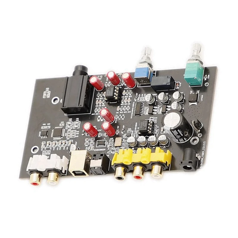 ES9038Q2M Hi-Fi DAC Decoder Amplifier Board USB Audio JRC5532 3900UF/16V 96KHZ Coaxial Optical Output RCA
