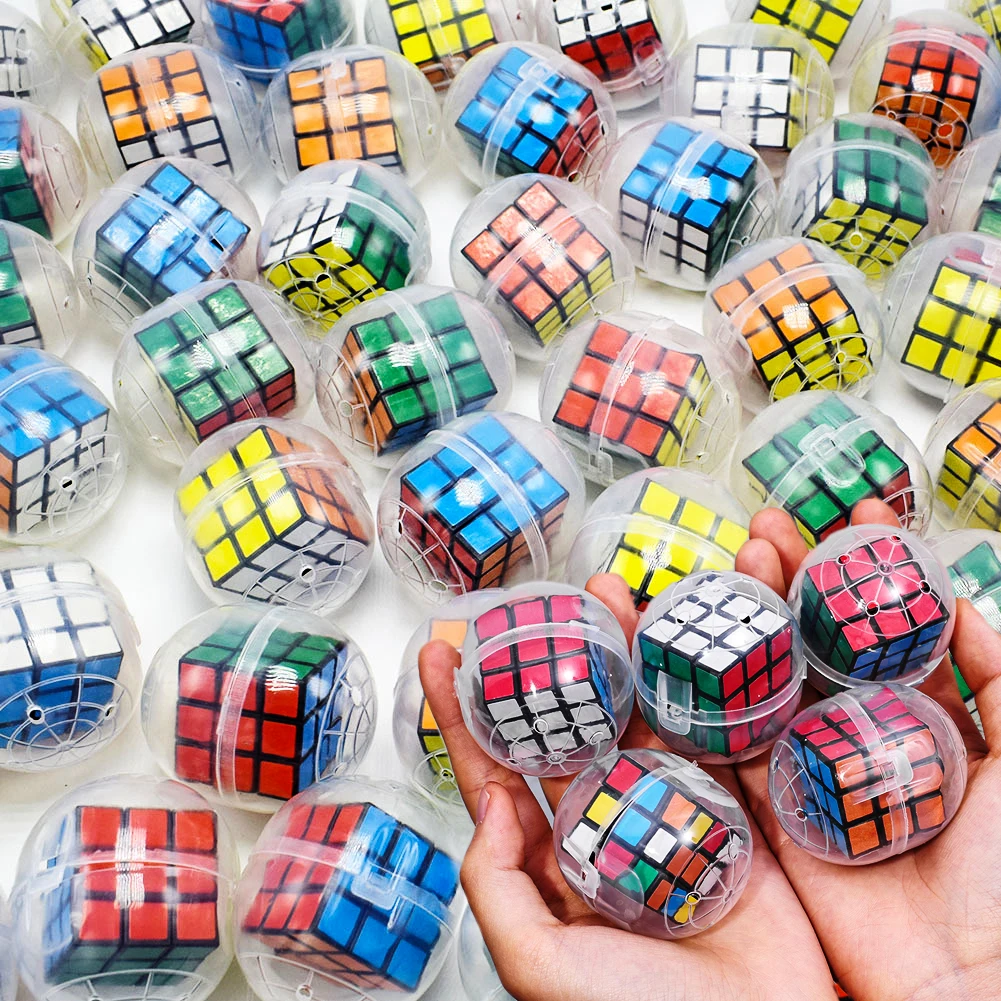 Creative Mini Cube Surprises Egg Toy Wholesale Transparent One-piece Egg Ball Puzzle Cube Toys Children's Game Interactive Gifts