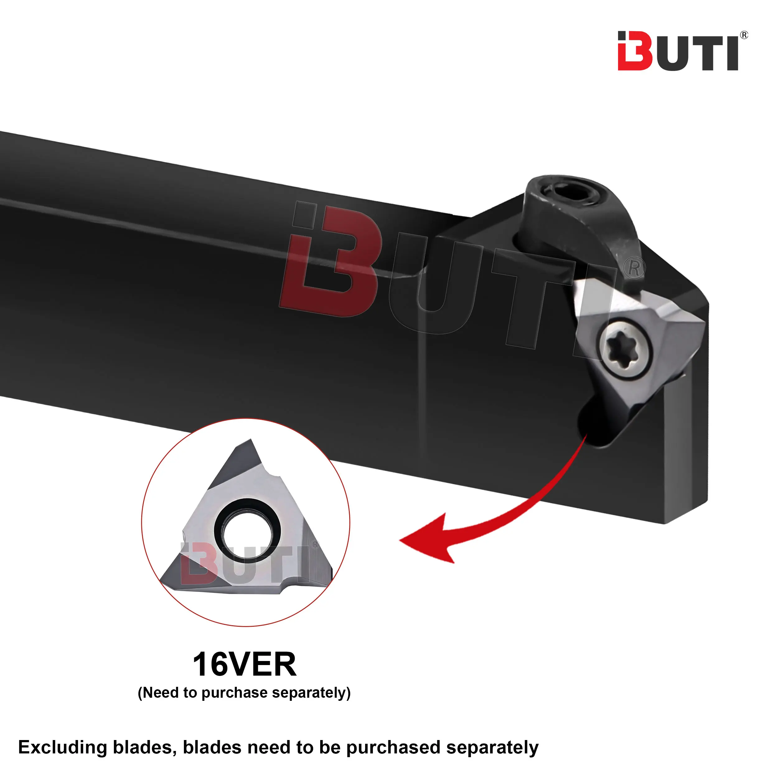 SER1616H16-V 2020K16-V 2525M16-V 3232P22-V 3232P27-V-8 Numerical Control Lathe Vertical External Thread Tool Holder Cutting Tool