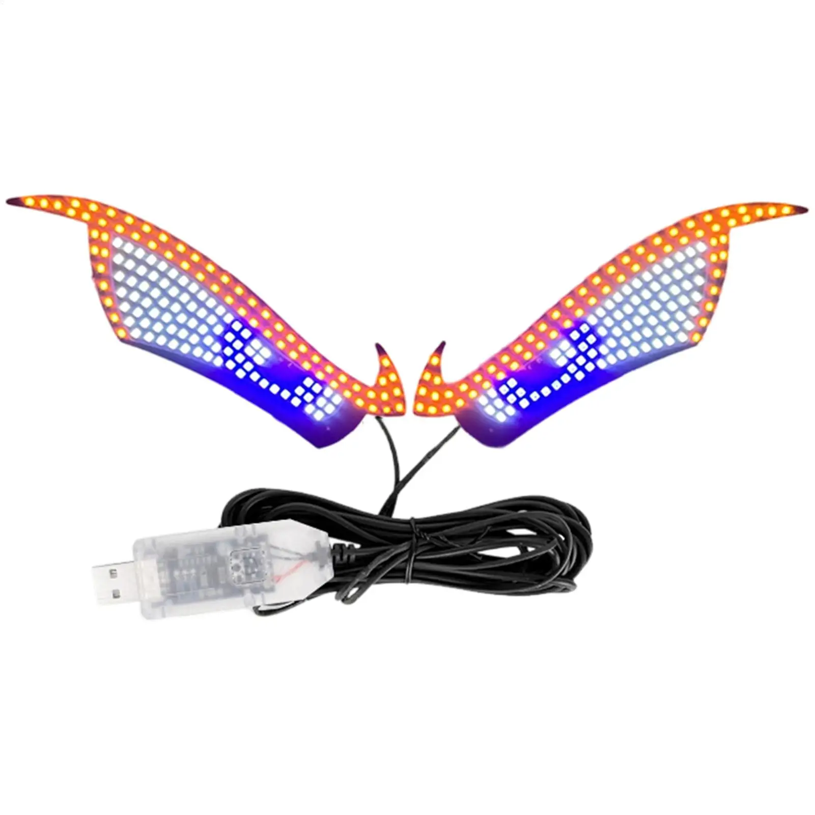 LED Eyes for Car Windshield 11 Modes LED Waterproof Rechargeable Sign Funny Car Window Sign for Truck Motorcycle Bike Cart