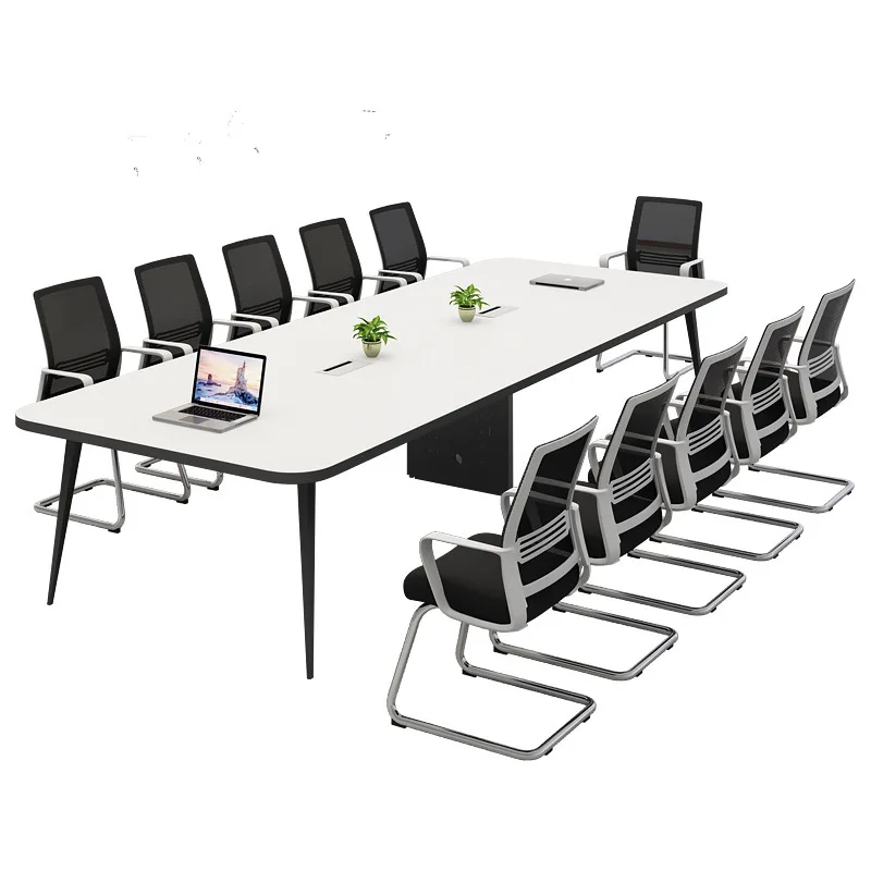 Conference table Long table Simple modern negotiation Conference room Table and chair combination