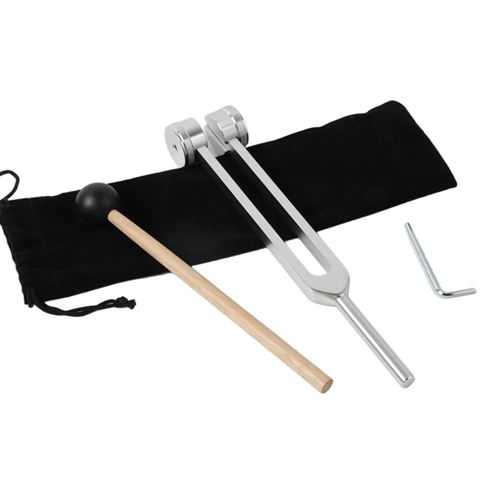 Ensemble de diapasons de massage pour la guérison des chakras 128/512 Hz, diapasons en alliage d'aluminium utilisés pour la thérapie sonore, le yoga, la méditation, accessoire