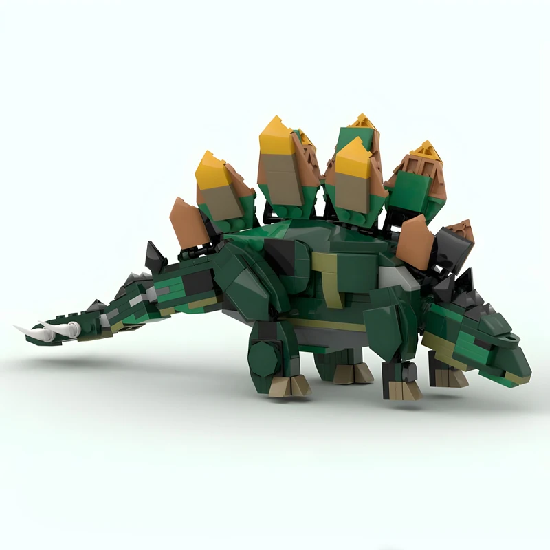 372 Parts MOC Customize Stegosaurus Model Building Block Bricks Technology Creative Assembly DIY Toy Birthday Christmas Gift