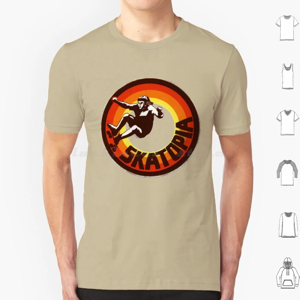 Skatopia , Retro Skateboard T Shirt Design T Shirt 6xl Cotton Cool Tee Skatopia Santa Monica Skateboard Tony Hawk 1980s