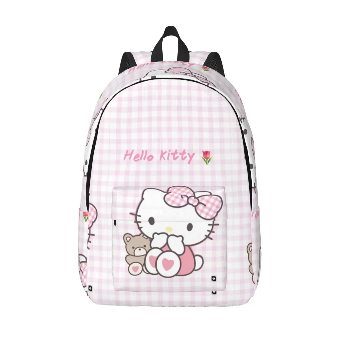 

Рюкзак Hello Kitty на заказ, уличные рюкзаки, милые школьные ранцы для мальчиков и девочек, высококачественный прочный рюкзак