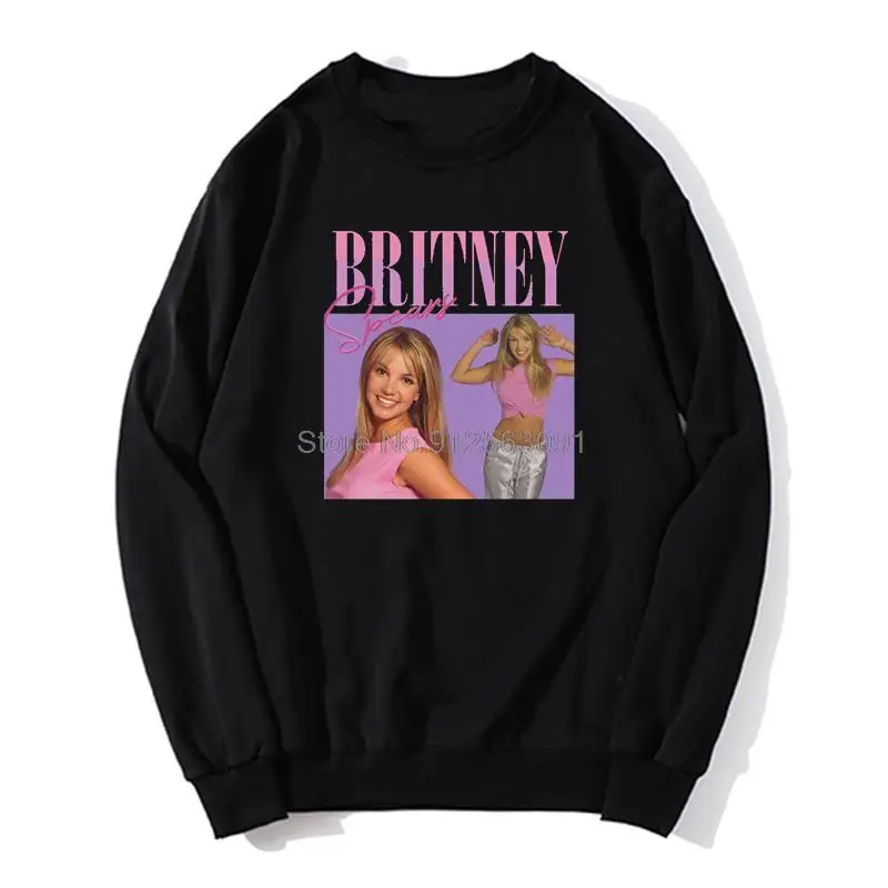 New Style Britney Spears Beautiful Photo Popular Funny Hoodie Casual Unisex Fleece Sweatshirt O-neck Hoodies Sweater Streetwear