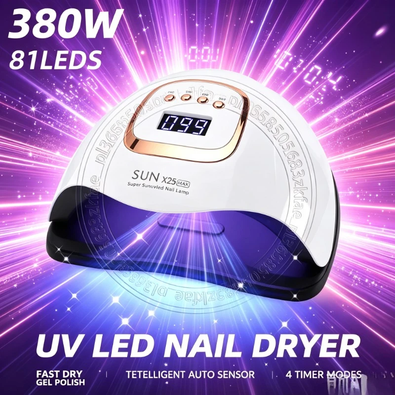 Smart Timing Manicure Equipment, UV LED Nail Dryer Suitable For Beginner Bedroom Hand Nail Styling
