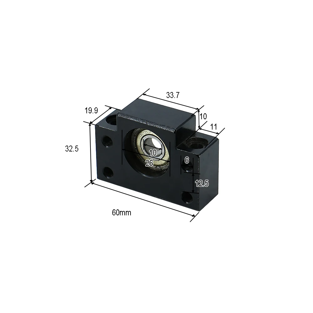 Novo 1 conjunto de suportes de extremidade de parafuso esférico BK + BF para SFU16 SFU20 SFU25 SFU32 SFU40 BKBF EKEF FKFF