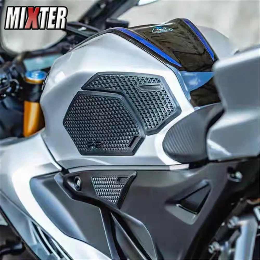 For YAMAHA YZF R15 V4 V4.0 2020-2023 YZF-R15 Motorcycle Fuel Tank Pads Sticker Side Decals Gas Knee Grip Protector Traction Pads