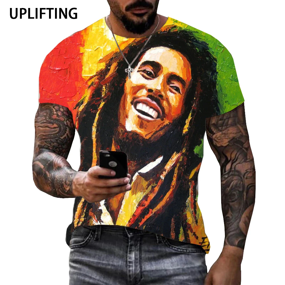 Bob Marley Reggae Printed 3D T-shirt Men Women Funny T Shirt New Fashion Casual Harajuku Style Trendy Streetwear Clothes Tshirt