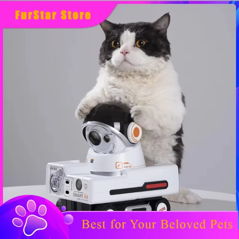FurStarPet Cam, Pet Camera Robot, Clever Dog Camera, Cat Cam With App, Vlog Camera, Pet Monitoring Camera For Vlogging Smart Li