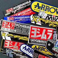 Aluminium Motorcycle Exhaust Pipe Stickers Yoshimura Arrow Decals for Yamaha Honda Accesorios Para Moto Motocross kawasaki z900