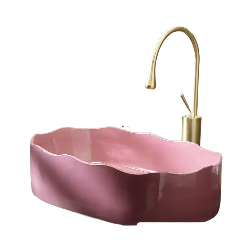 

Desk hand washing, single basin, courtyard pool, simple balcony basin, household face washroom