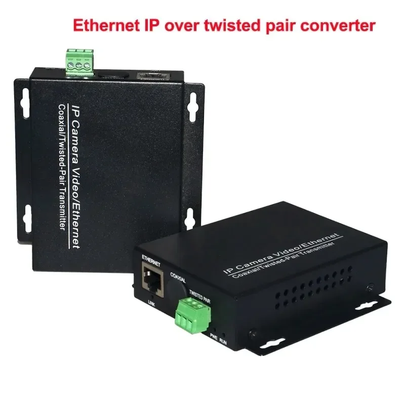 

Spotlight Ethernet over 2 wire converter ip camera over twisted pair converter extender 2 wire CCTV Ethernet adapter For secur