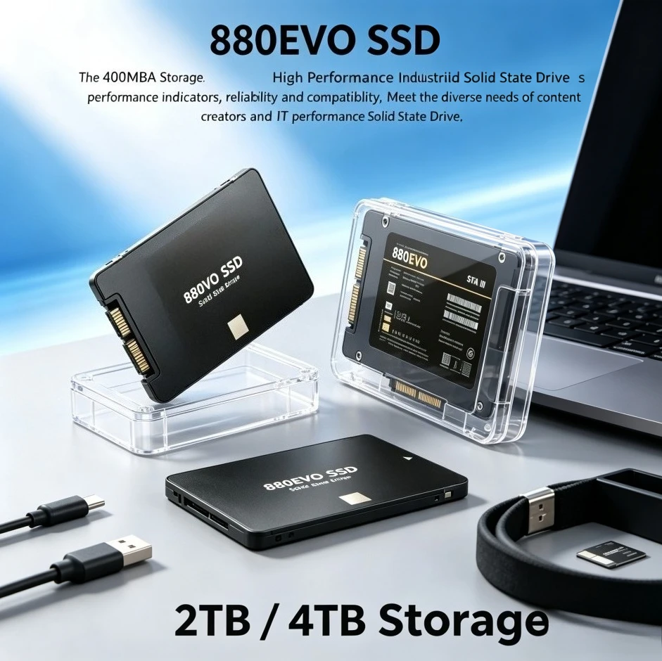 [Brand+] NEW 880EVO 2.5 Inch SATA3 Internal Solid State Drive High Speed SSD Storage Disk For Laptop Desktop PC