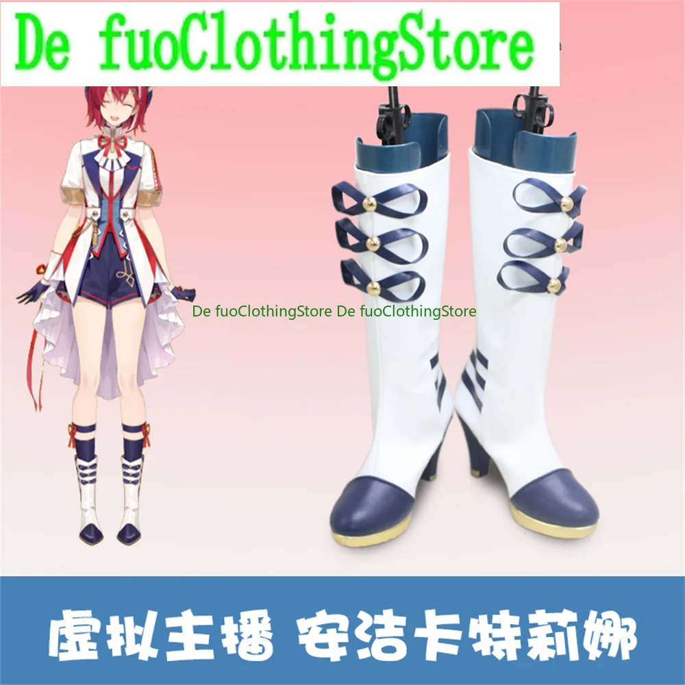 Virtual hololive Rize Heruesuta Lize Heles Cosplay Shoes Boots Game Anime Halloween Christmas DefuoClothingShoes
