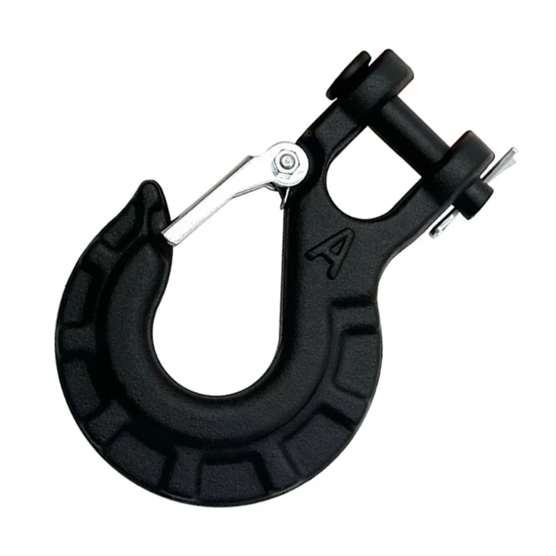 3/8Inch Clevis Slip Hook with Safety Latches, Alloys Steel Winch Hook for Truck