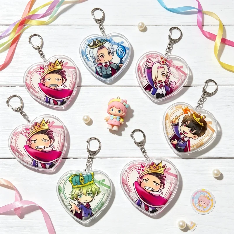 Acrylic Keychain Bag Pendant  Anime Game Tokimeki Memorial Girl's Side Anime Kei Hazuki Shogo Mihara Backpack Pendant Fan Gift