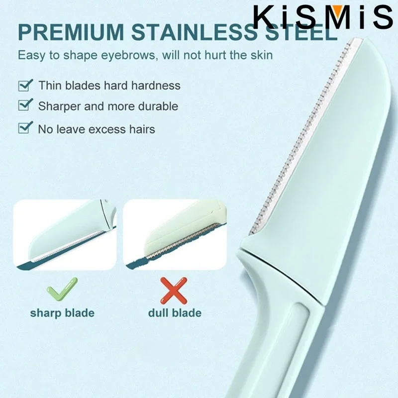 مجموعة ماكينة حلاقة للحواجب مكونة من 3 قطع بتصميم قابل للطي لسهولة الاستمالة وتشكيل دقيق وصديقة للسفر للاستخدام اليومي #5