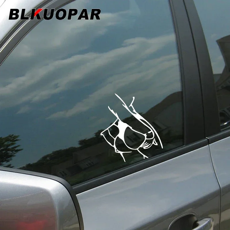 BLKUOPAR Pinggul Wanita Seksi Gambar Menarik dari Topi Tangki Bahan Bakar Mobil Stiker Siluet Stiker Anti Gores Grafis Label Mobil