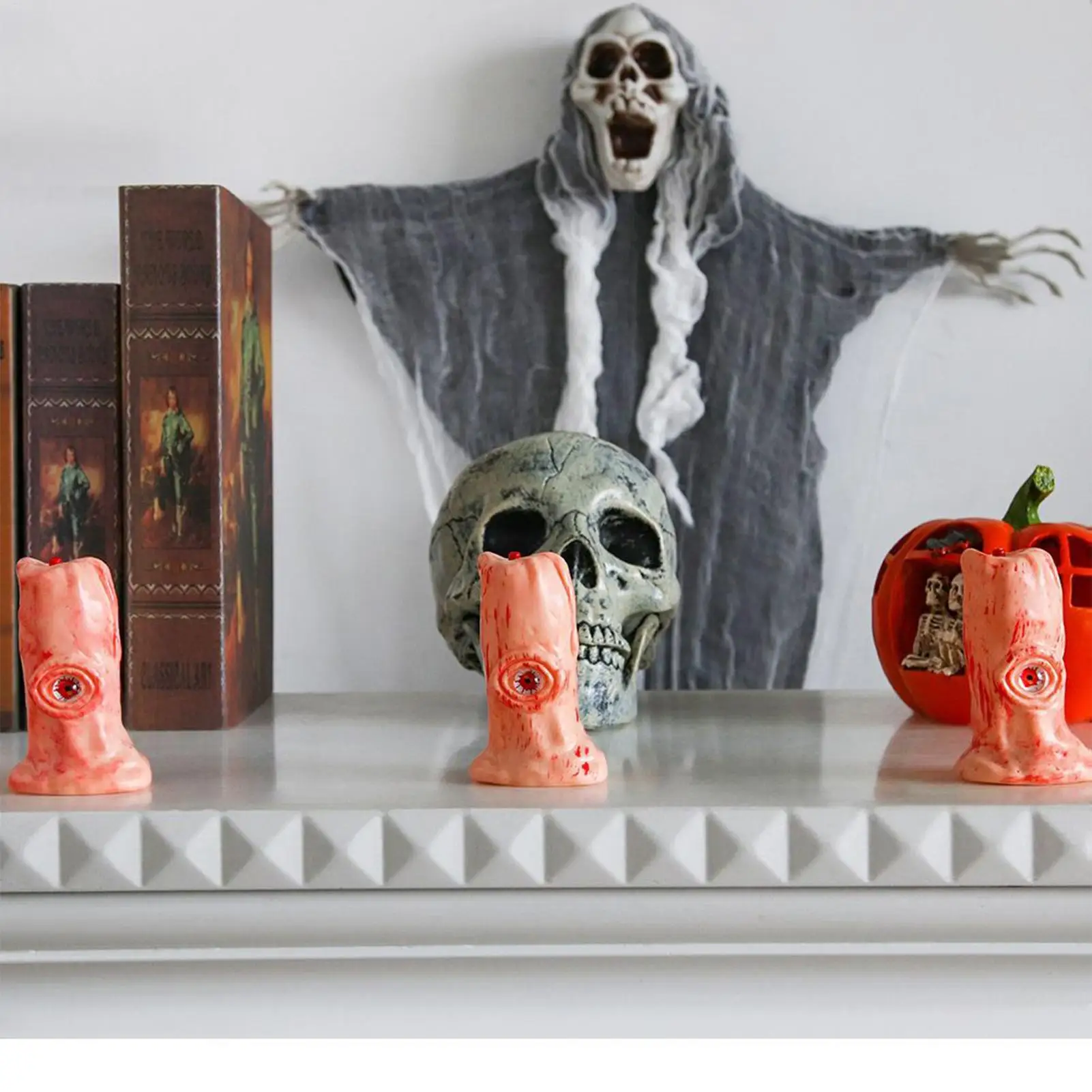 

Halloween Flameless Candles Blood Eyeball LED Candle Electronic Light Halloween bloody Lamp Party Decoration Night Lights