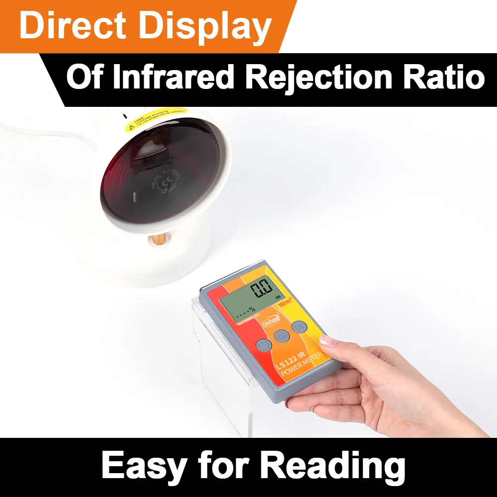 LS122 1400nm الأشعة تحت الحمراء مقياس الإشعاع بالأشعة تحت الحمراء الأشعة تحت الحمراء كثافة رفض معدل قياس فيلم الطاقة الشمسية تستر نافذة تينت متر #3